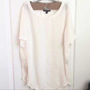 Banana Republic Warm White Flowy Blouse